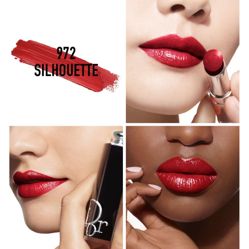 Dior Christian Dior, Addict, Shine, Cream Lipstick, 972, Silhouette, Refill, 3.2 g For Women