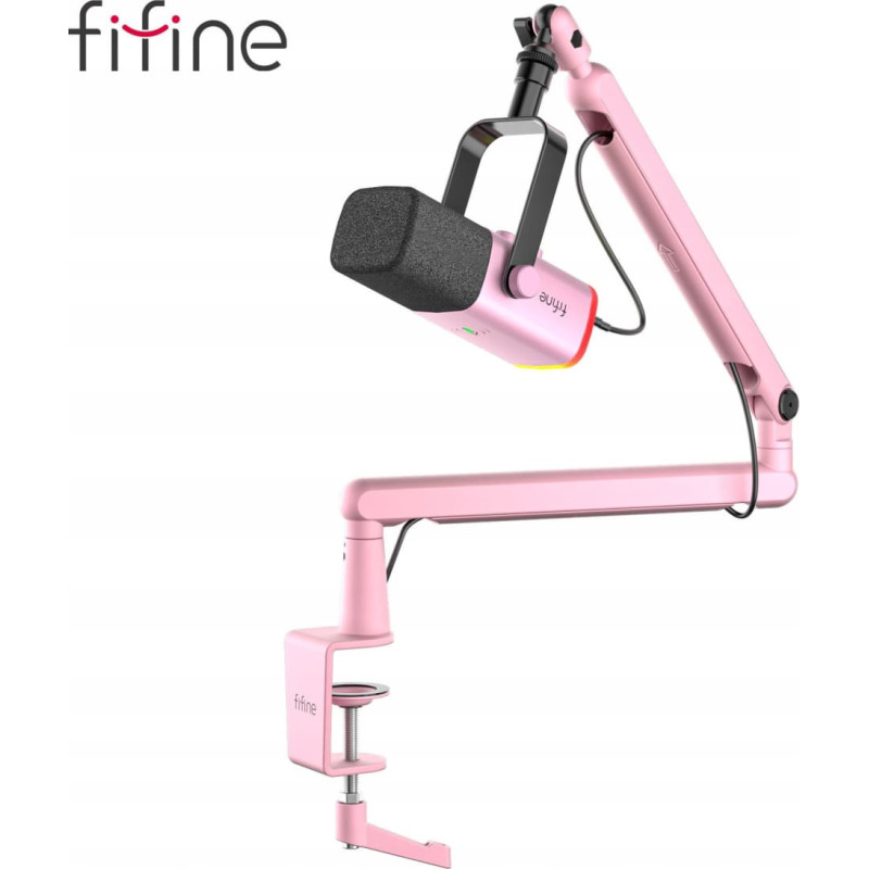 Fifine Mikrofon studyjny dynamiczny TAM8P XLR/USB z pantografem