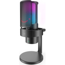 Fifine Mikrofon pojemnościowy studyjny Fifine A8 PLUS RGB Plug&Play gamingowy