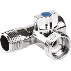 Perfexim Chrom odpowietrznik automatyczny MINI 3/8 z zaworem stopowym 9003C+S G3/8 Z PN10 [15/150]
