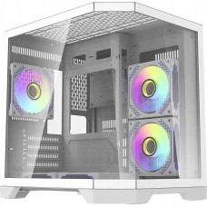 Darkflash ML Obudowa komputerowa Darflash FT350 + 5 wentylatory aRGB (biały)