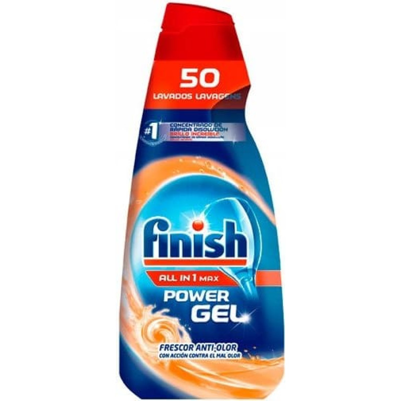 Lumarko CALGONIT/FINISH Żel do zmywarki 1000mlAll-in-One 50 myć Anti-odor