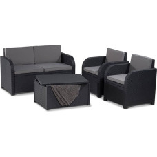 Allibert Modena set with storage table - grafitowy