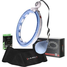 HMS ZESTAW HULA HOP MAGNETYCZNY BLUE HHM15 Z LICZNIKIEM HMS + PAS BR163 BLACK PLUS SIZE