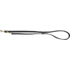 Trixie Pure, smycz regulowana, dla psa, sk�rzana, czarna, M�L: 2 m/20 mm