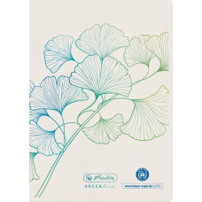 Herlitz Herlitz Notizheft A6 GREENline 32 Bl. liniert Ginkgo