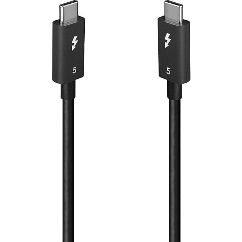 Lindy 31130 kabel Thunderbolt 1 m 80 Gbit/s Czarny