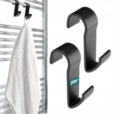 Wessper Wieszaki na kaloryfer czarne - 2 szt (SIL185-BK)