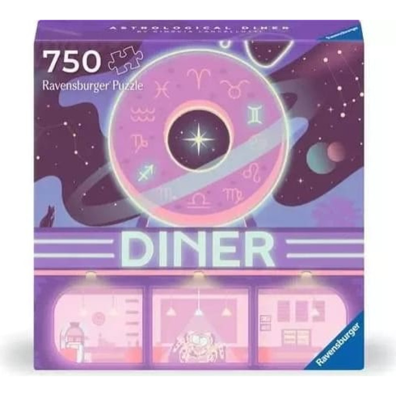 Ravensburger RAV puzzle 750 Art_Soul Diner 01000