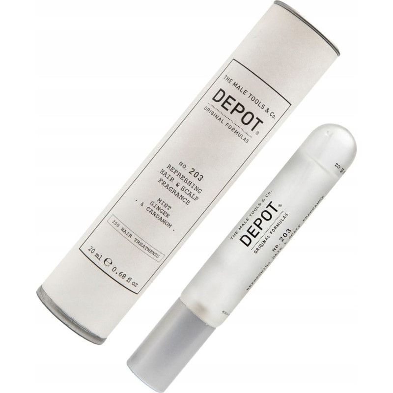 Depot , 200 Hair Treatments No. 203, Hair Scented Mist, For Men, Mint, Ginger & Cardamom, 20 ml For Men