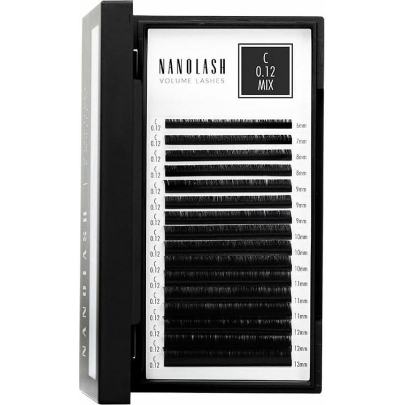 Nanolash Zestaw sztuczne rzęsy Nanolash VOLUME LASHES Doczepy 6-13 mm
