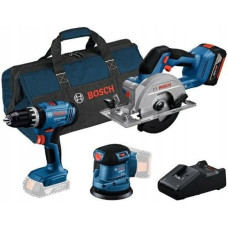 Bosch ZESTAW COMBI GSR18V-45 + GWS18V-8 + GBH18V-22 3*4.0AH