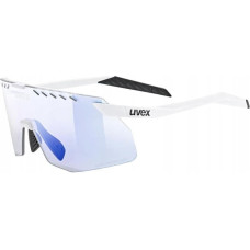 Uvex Okulary rowerowe Uvex Pace Stage S V - white matt/mirror blue