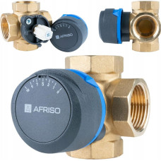 Afriso 4-drogowy obrotowy zawór mieszający ARV 484 ProClick, DN25, Rp1, Kvs 9 m3/A