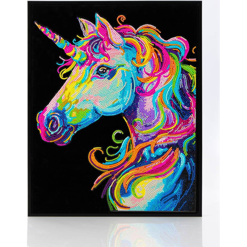 Diamond Dotz ADULTS FLOCKED NEON UNICORN
