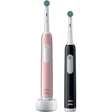 Oral-B Szczoteczka Oral-B Pro Series 1 Cross Action zestaw 2-pack Black + Pink Black/Pink