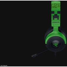 Razer Kraken V4 X Zestaw słuchawkowy Przewodowa Opaska na głowę Gaming USB Type-C / USB Type-A Czarny, Zielony