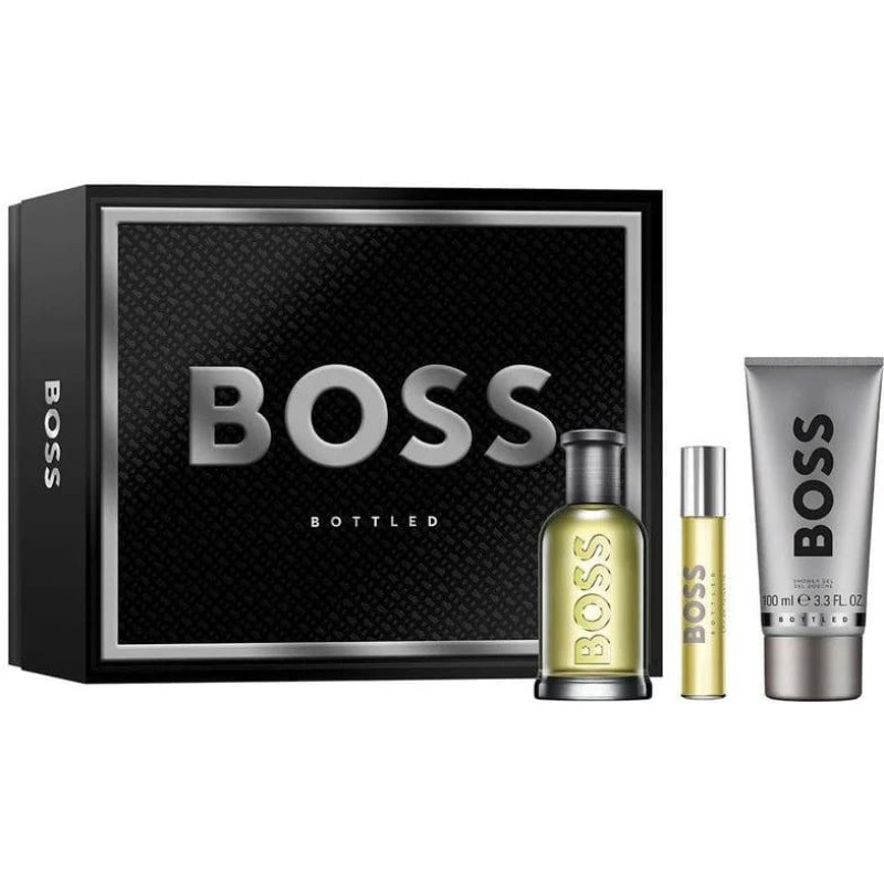 Xxx_Hugo Boss-Boss (Hugo Boss) Zestaw Hugo Boss Bottled no.6 woda toaletowa 100ml + zel pod prysznic 100ml + woda toaletowa 10ml