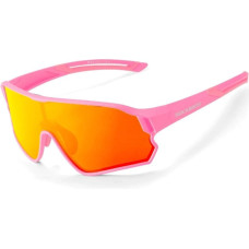 Rockbros Okulary rowerowe Rockbros 14110009004 polaryzacyjne dla dzieci 8-14 lat - różowe