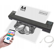 Zenwire Mini Drukarka termiczna Przenośna do Tatuaży Dokumentów Zdjęć A4 Zenwire TP-820