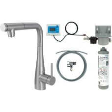 Deante Bateria kuchenna z zestawem do filtracji wody z wyciąganą wylewką