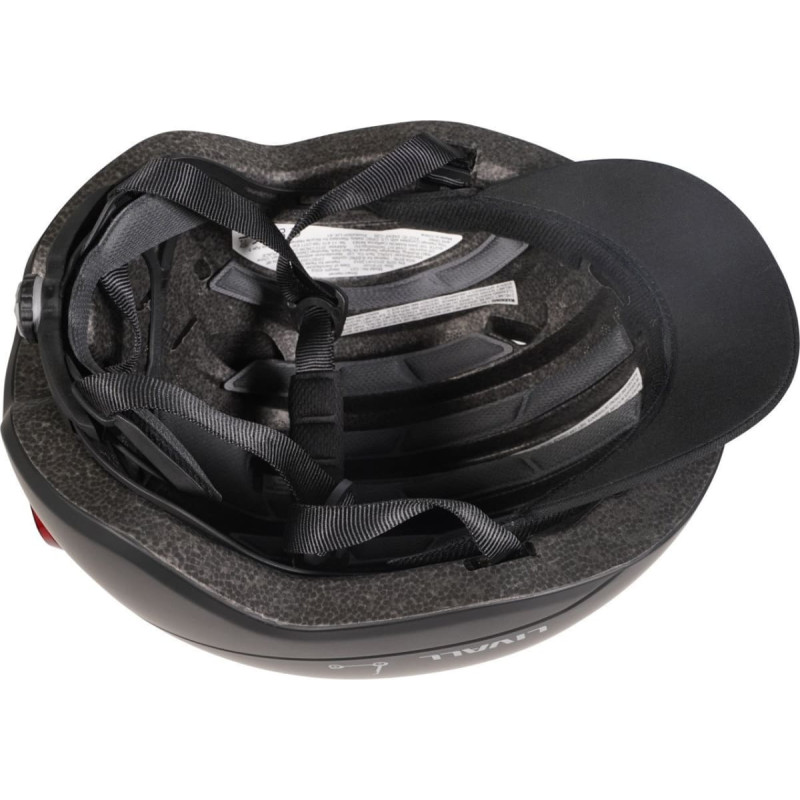 Livall Kask miejski 57-61 cm światła LED czujnik upadku SOS czarny