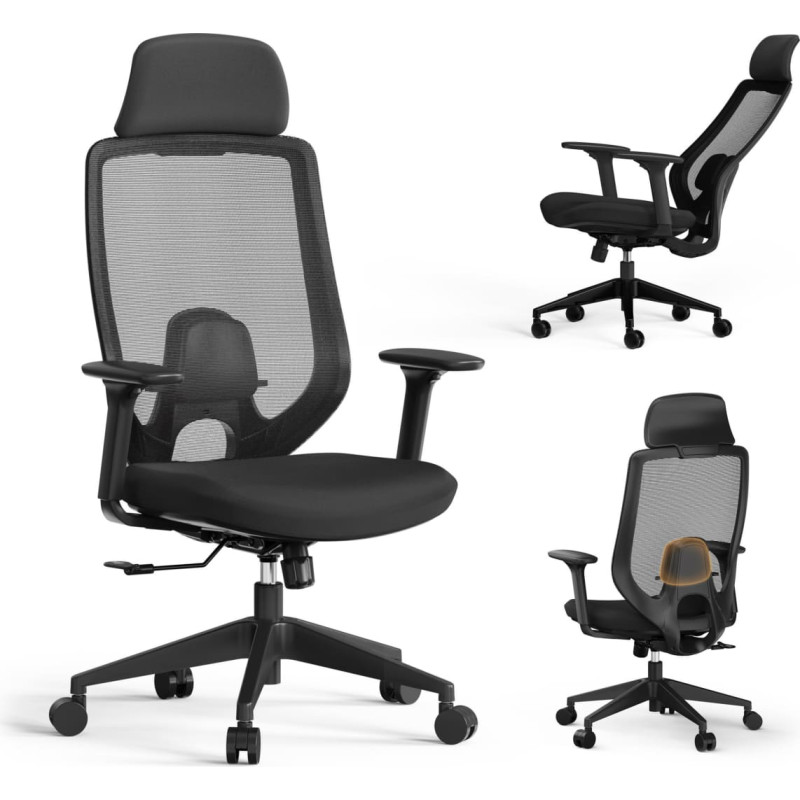 Sense7 Krzesło biurowe SENSE7 Nakai Czarne