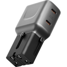 Dbramante Wall charger Energea TravelGo Adapter 45 2xUSB-C 45W graphite-black