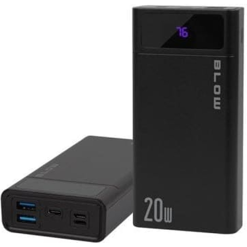 Blow POWER BANK 20000MAH QC+PD 20W + LIGHTNING CZARNY PB20E
