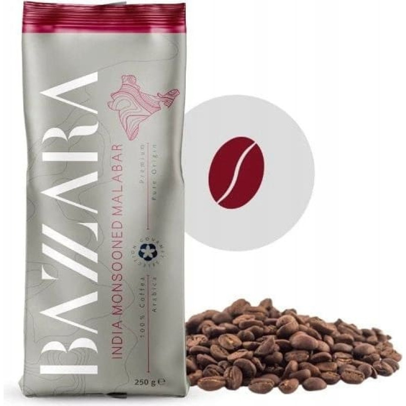 Bazzara Kawa ziarnista Bazzara ESPRESSO INDIA MONSOONED MALABAR 250g
