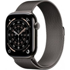 Apple Watch Series 11 GPS + Cellular 46mm Slate Titanium Case with Slate Milanese Loop M/L