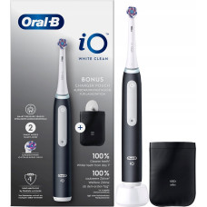 Braun Oral-B toothbrush, white and black + cover