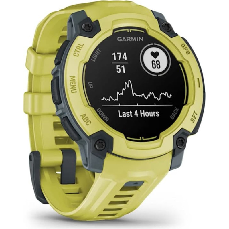Garmin Instinct E 2,29 cm (0,9 collas) MIP 45 mm Digitāls 176 x 176 pikseļi Lime GPS (satelīts)