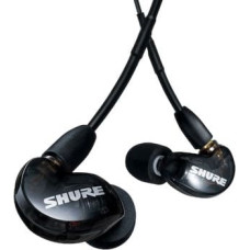 Shure AONIC 215 - ausīs ievietojamas austiņas ar vienu pārveidotāju un 3,5 mm vadu (melnas)