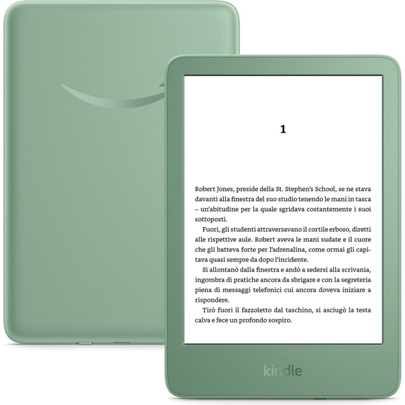 Kindle Amazon New (16 GB) ar reklāmām – Matcha