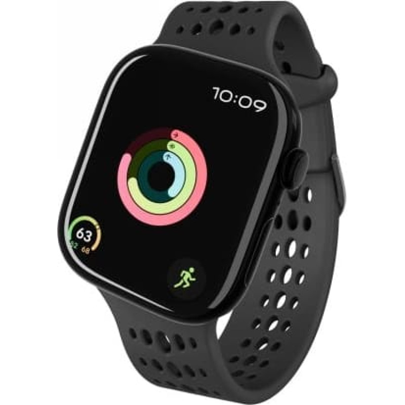 Noname Decoded Silicone Ares O Band - silikonowy pasek do Apple Watch 40/42 mm (black)
