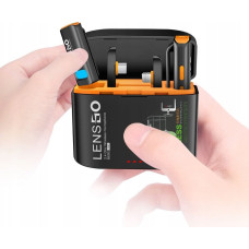 Lensgo 2x Mini Mikrofon Bezprzewodowy 50m 2w1 Usb-c + Iphone Lightning Android Ios / 528c
