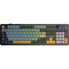 Aula klawiatura gasket F108 Pro Gray+Orange+Deep Gray Reaper switch RGB