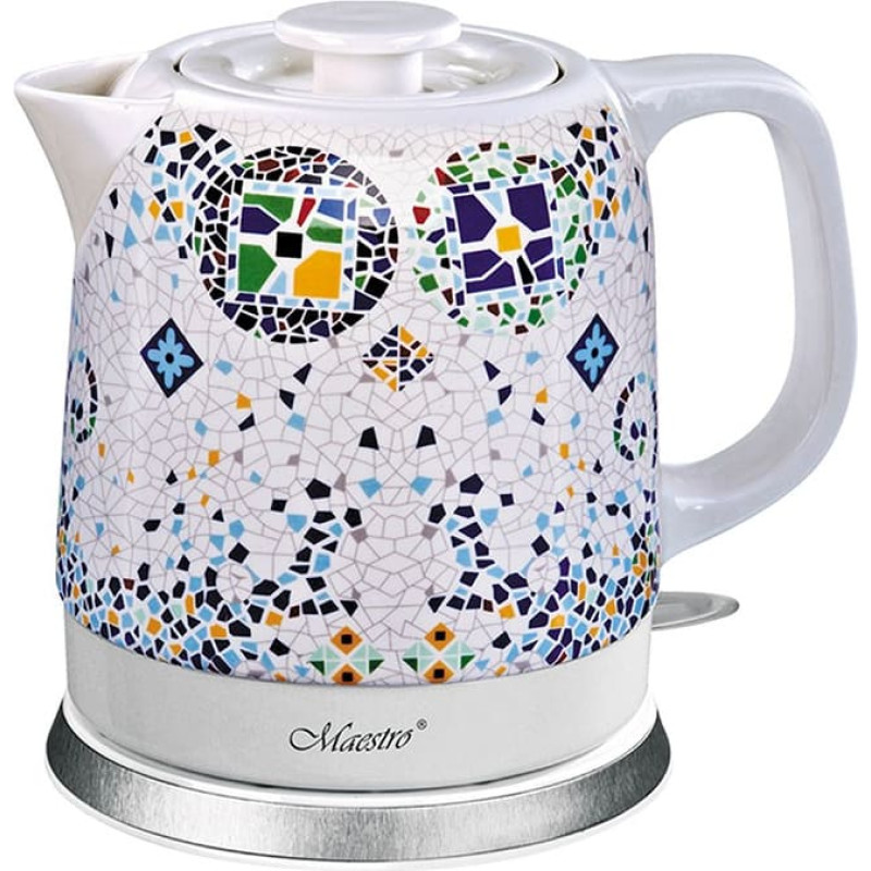 Maestro Keramikas elektriskā tējkanna MR-068 1,5L 1500W (MR-068-MOSAIC)