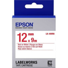 Epson Epson Epson Label Cartridge Standard LK-4WRN Red/White 12mm (9m)