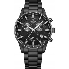 Giewont Zegarek Męski Giewont Chronograph Sapphire Czarny GW4580-B1