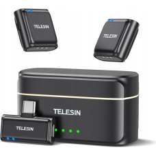 Telesin Mikrofon Telesin Mikrofon bezprzewodowy krawatowy + powerbank do telefonów (USB-C)