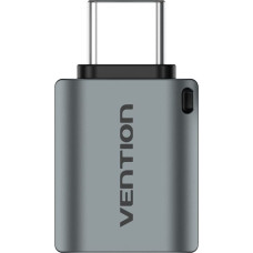 Vention Адаптер USB-C (папа) на USB 3.0 (мама) OTG, серый, из алюминиевого сплава