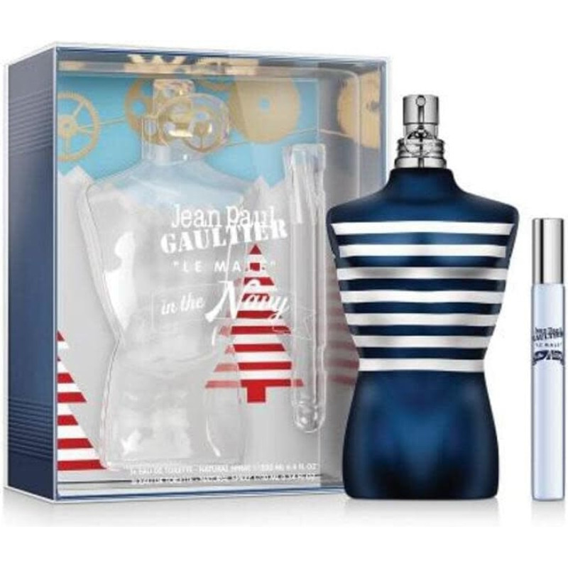 Jean Paul Gaultier Set Jean Paul Gaultier: Le Male In The Navy, Eau De Toilette, For Men, 125 ml + Le Male In The Navy, Eau De Toilette, For Men, 10 ml For Men