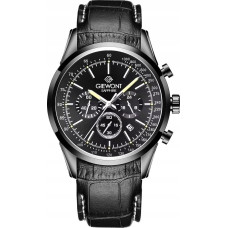 Giewont Zegarek Giewont Zegarek Męski Giewont Chronograph Sapphire Czarny GW7650-A4