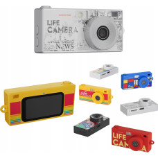 Xrec Kamera cyfrowa Xrec Mini Aparat Kamera Retro Video 2k Wisiorek Breloczek + Karta 32gb / Xrec X9 / Szary