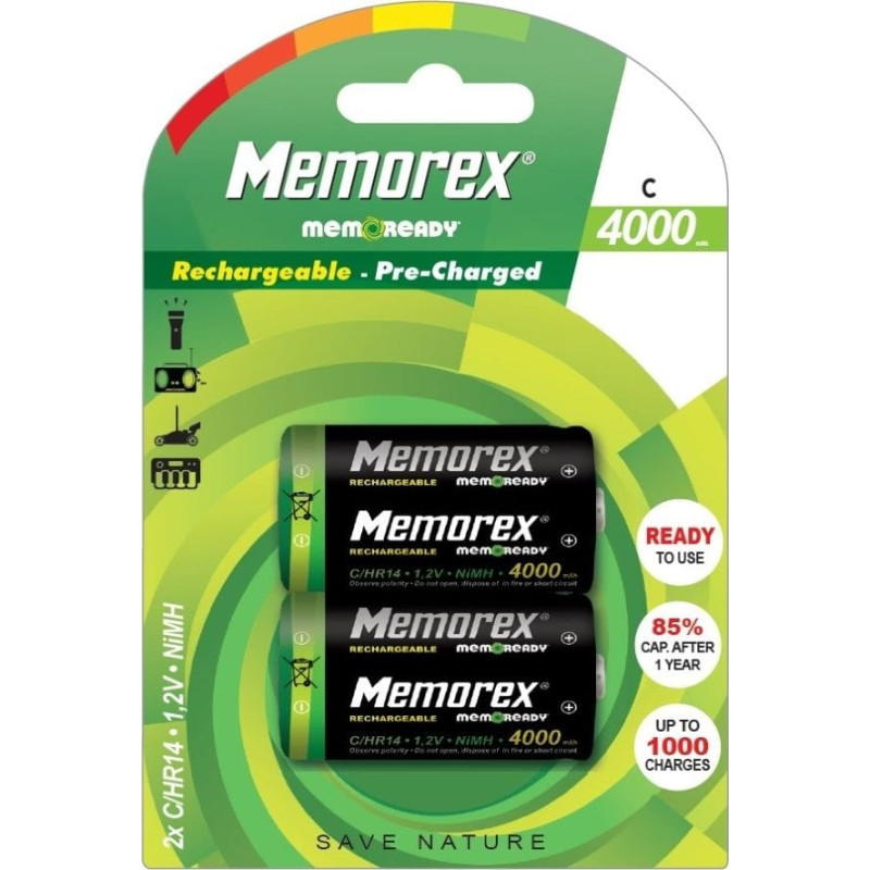 Memorex Akumulator C / R14 4000mAh 4 szt.