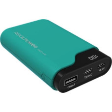 Realpower Powerbank Realpower PB-7500C 7500 mAh Czarno-zielony  (243966)