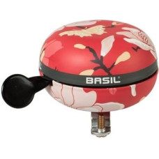 Basil Dzwonek rowerowy Big Bell Magnolia 80mm, poppy red (BAS-50480)