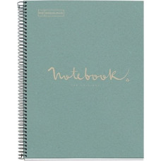 Miquelrius Kołonotatnik  NB-1 Emotions, A4, w kratkę, 80 kart., 90g, zielony